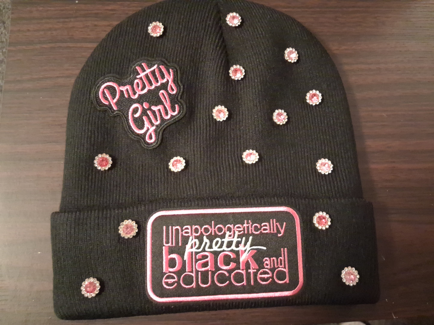 Custom Fashion Beanies Pink (Satin lined)