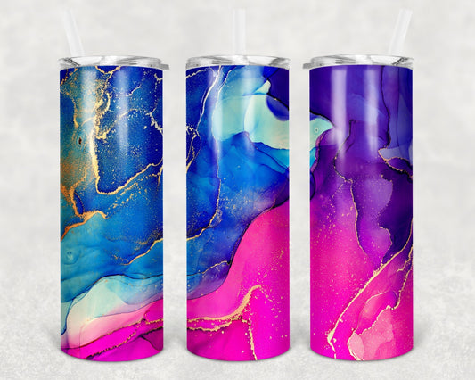 Pink Marble Tumbler