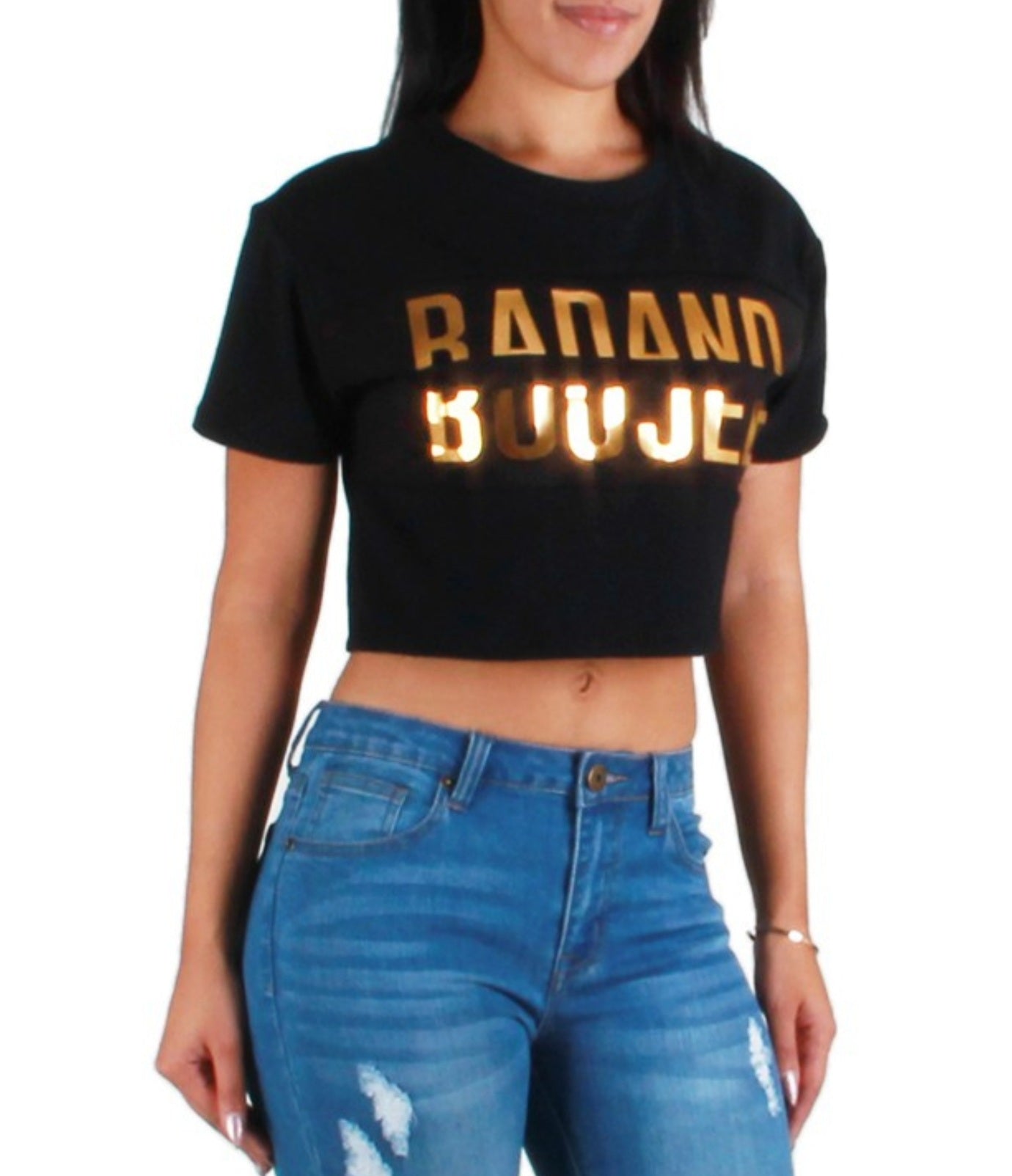 Bad and Boujee Crop Tee