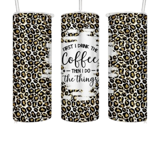 Cheetah and Coffee Tumbler